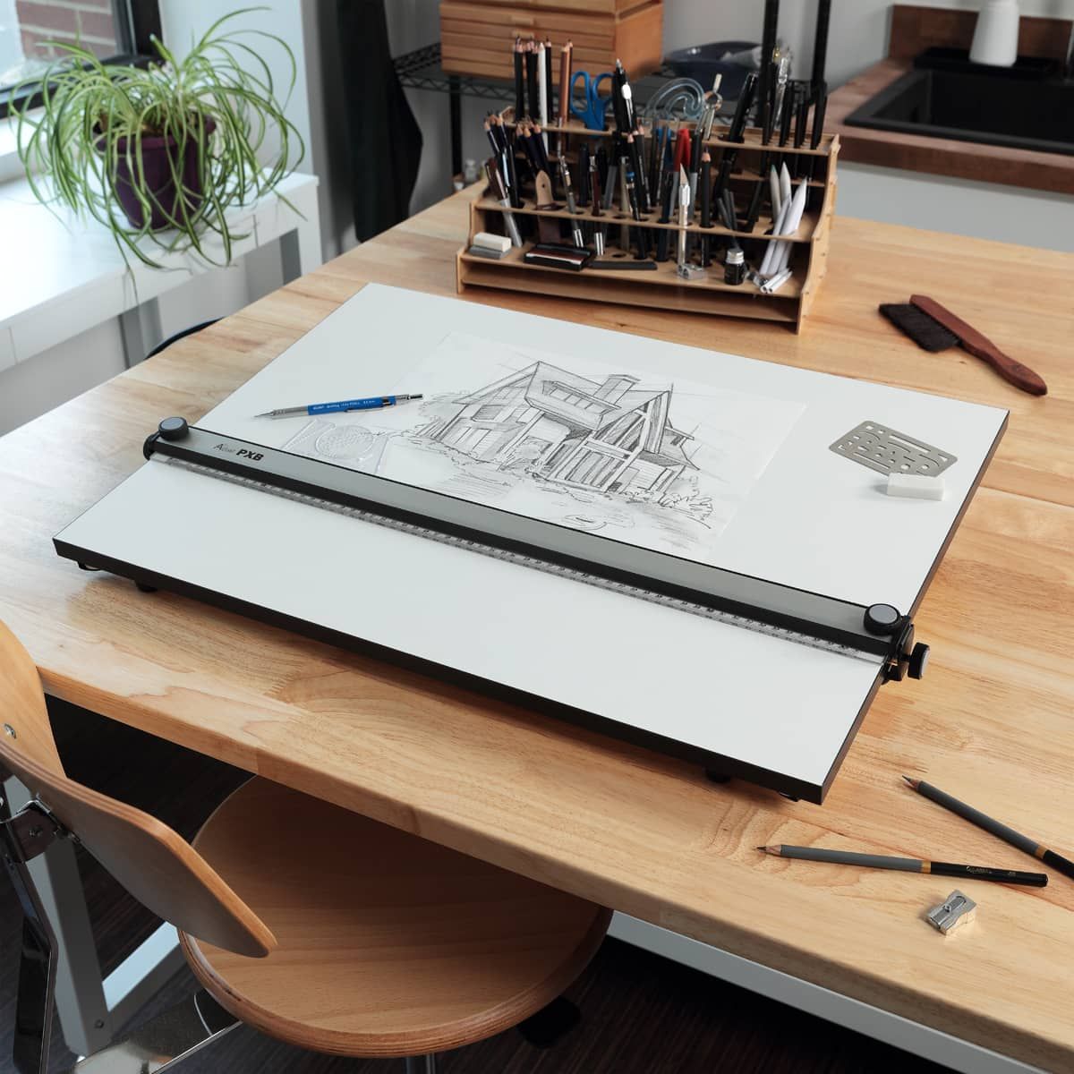 Fixed Angle PXB Drawing Board in use