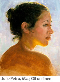 Julie Petro Self Portrait, Oil On linen