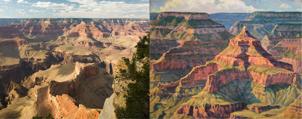Grand Canyon, plein air by Kein McCain