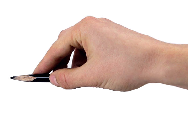 The Underhand Method Pencil Grip