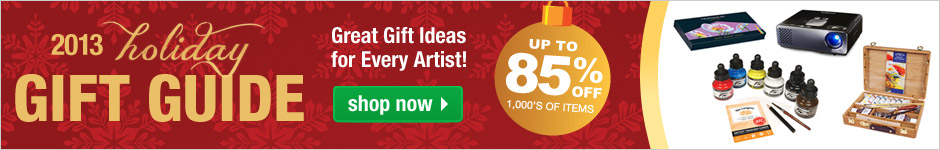 Shop our 2013 Holiday Gift Guide! With hundreds of great gift ideas, you're sure to find something special for every artist on your holiday list!