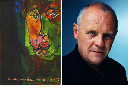 It's no surprise that when Anthony Hopkins turns his hand to painting, he produces superb and slightly disturbing artwork.