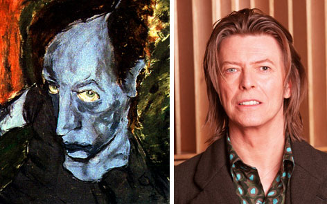 Avant garde musician David Bowie went to art school before becoming famous, and is recognized as a talented painter.