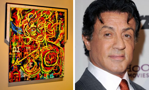 Actor Sylvester Stallone has been known to pick up a paintbrush as well.