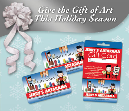 Gift cards for the artist this holiday season