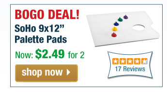BOGO DEAL: SoHo 9x12 Inch Paper Palette Pads