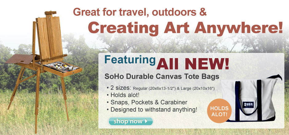 Great for Travel, outdoors & creating art anywhere!