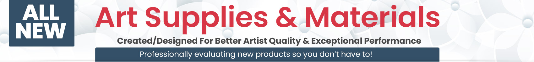 New Art Supplies and Materials available at Jerrys