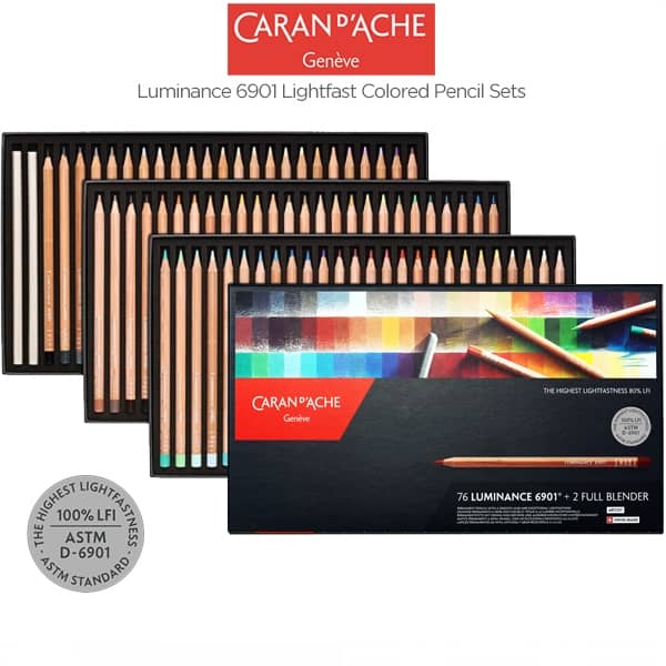 Caran D'Ache Luminance 6901 Colored Pencil Sets