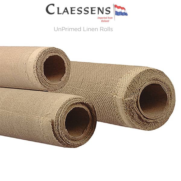 Claessens Oil Primed Linen Rolls - #09 Fine Texture