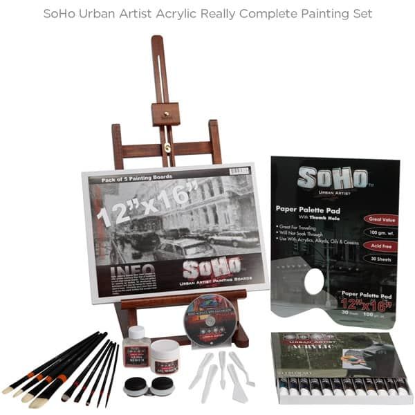 SoHo Urban Artist Acrylic Really Complete Painting Set