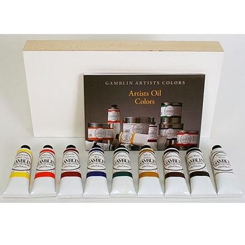 Gamblin Artist S Oil Colors Introductory Set Of Ml With Painting