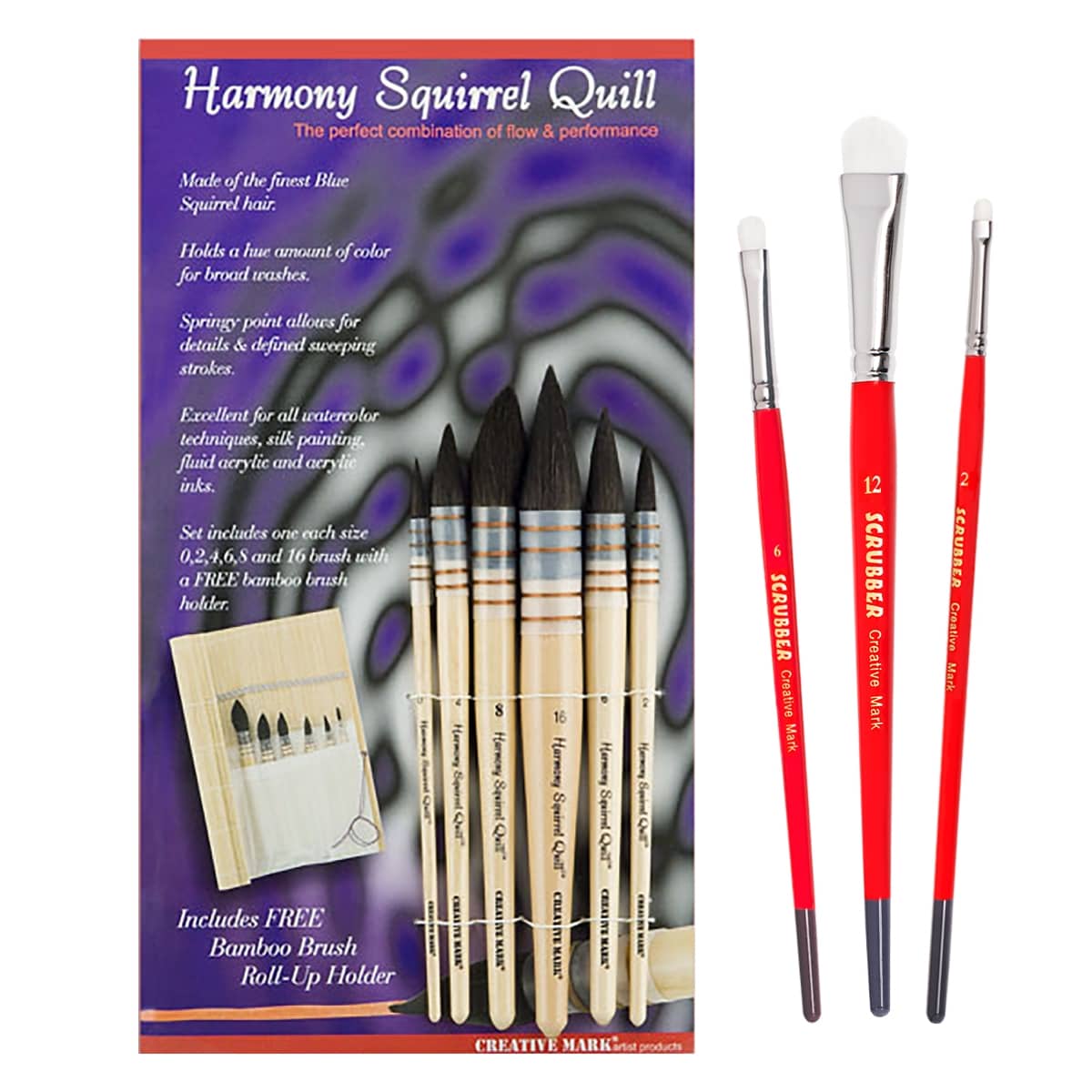 Creative Mark Harmony Squirrel Quill Watercolor Brush Sets