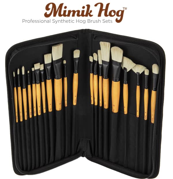 Mimik Hog Professional Synthetic Brush Sets