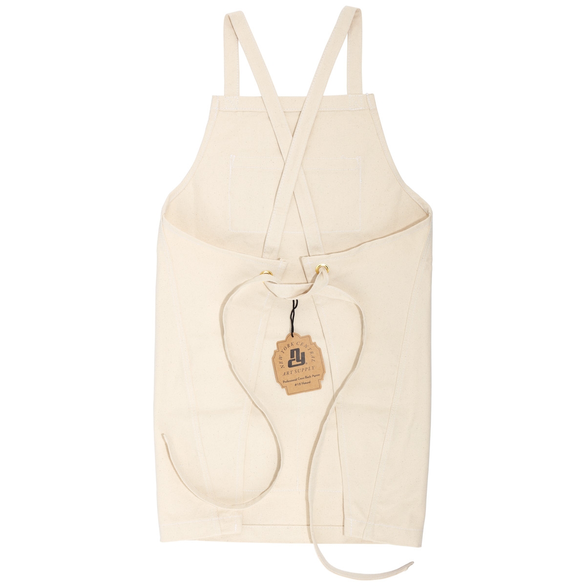 New York Central Cross Back Apron - Natural