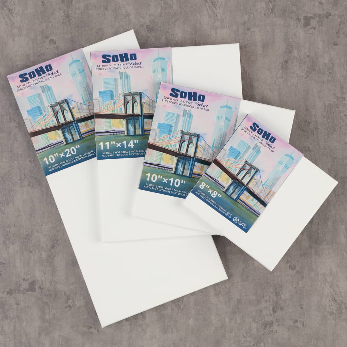 SoHo Select Stretched Cotton Watercolor Paper