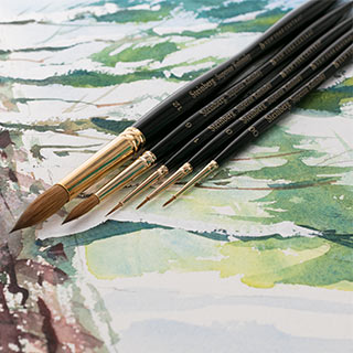 New York Central Steinberg Superior Kolinsky Watercolor Brushes