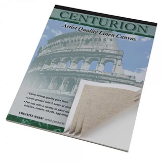 Centurion Acrylic Primed Linen Canvas 10 Sheet Pads