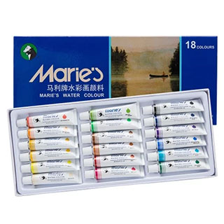 Maries Extra Fine Watercolor Set of 18 12ml
