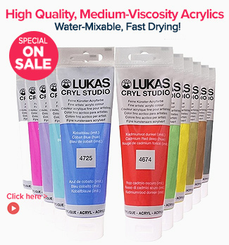 High Quality, Medium-Viscosity LUKAS Cryl Studio Acrylic Paints