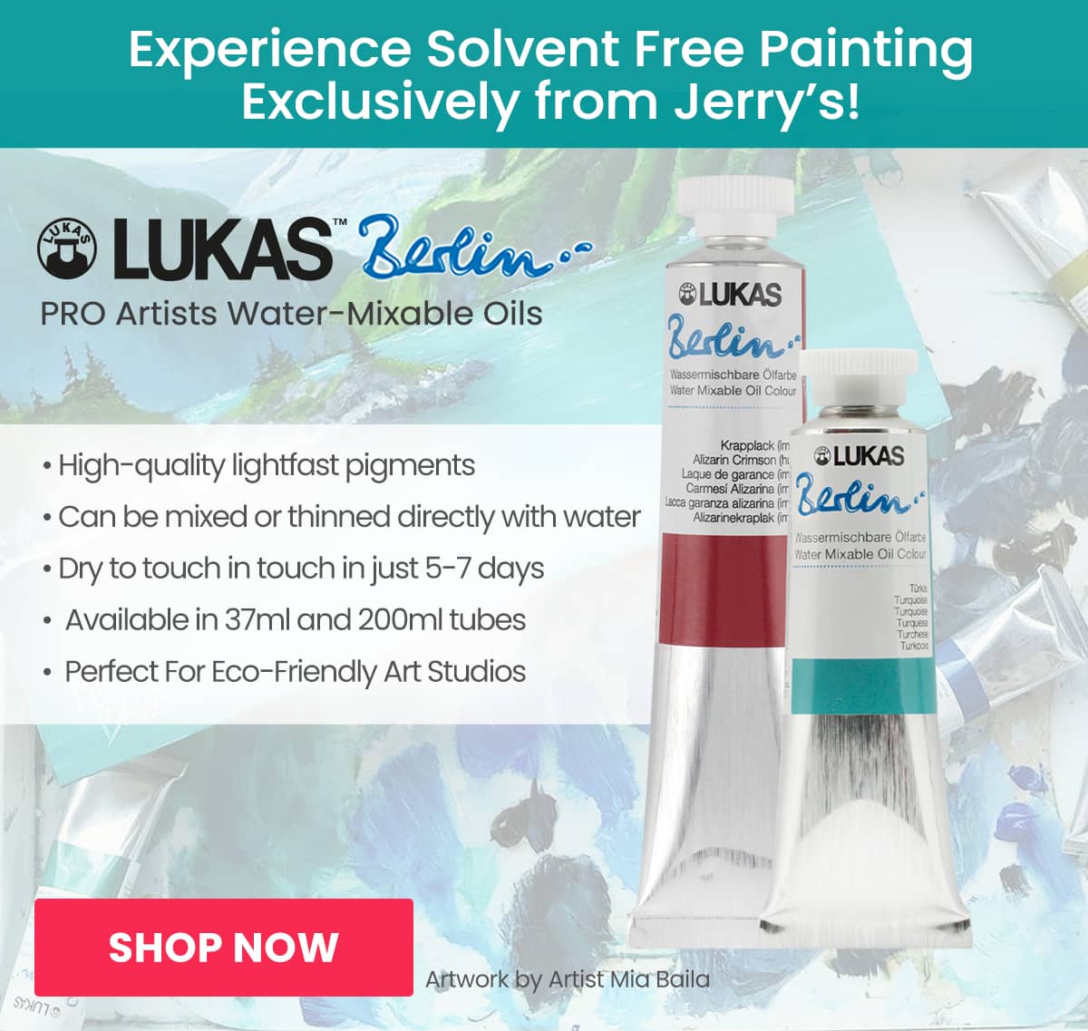 LUKAS Berlin PRO Artists Water Mixable Oil Paint