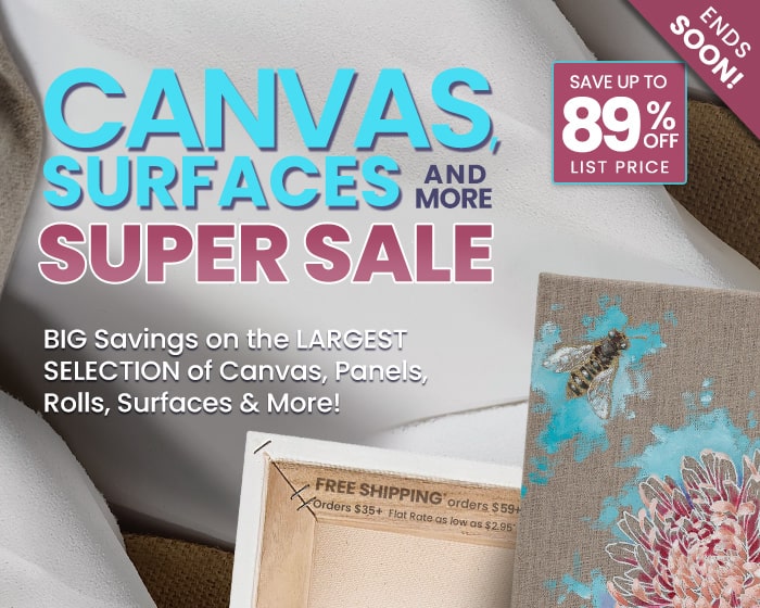 Big Savings on Canvas & Surfaces Super Sale - Up to 89% Off List Price