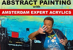 Abstract Painting with Amsterdam Expert Acrylics