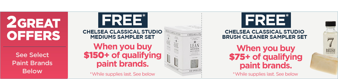 2 Great Offers with purchase of select professional paint brands