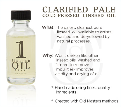 Clarified Pale Cold-Pressed Linseed Oil