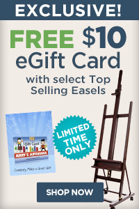 Top Selling Easels with $10 Egift Card