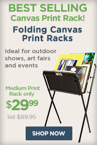 Folding Canvas Print Racks