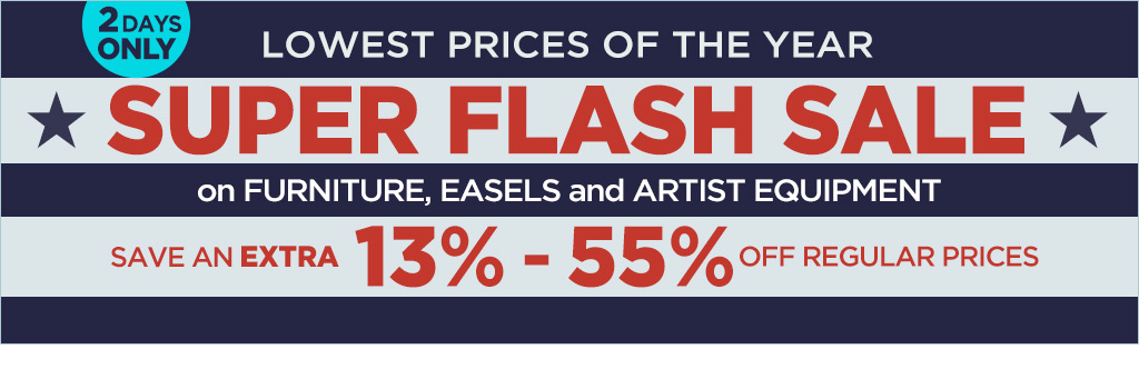 Super Flash Sale on Easels, Studio Furniture and More - Up to 55% OFF