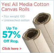 Yes! All Media Cotton Canvas Rolls
