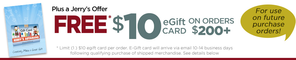 FREE $10 eGift Card on orders $200 or more