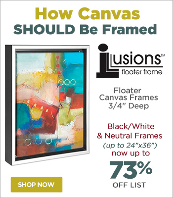 Illusions Floater Canvas Frames .75 inch Deep