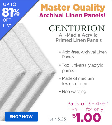 Centurion All-Media Acrylic Primed Linen Panels