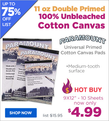 Paramount Universal Primed Cotton Canvas Pads