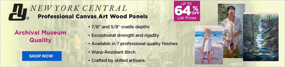 New York Central Professional Canvas Art Wood Panels