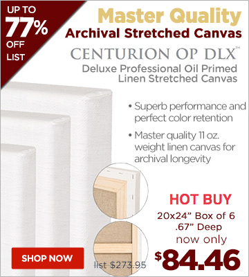 Deluxe Professional Oil Primed Linen Stretched Canvas