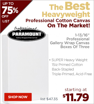 Paramount 1-13/16 Professional Gallery Wrap Canvas Boxes of 3