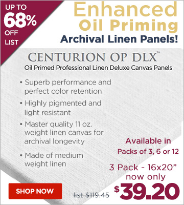 Deluxe Professional Oil Primed Linen Panels Centurion