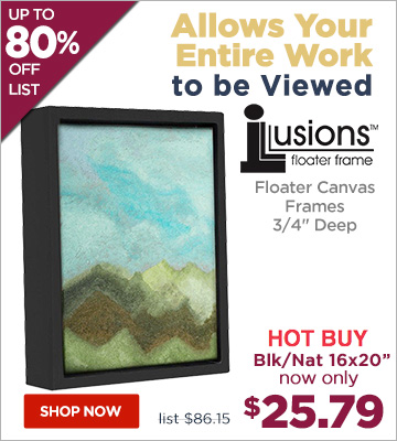  Illusions Floater Canvas Frames 3/4 Deep