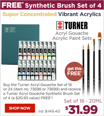  Turner Acryl Gouache Acrylic Paint Sets