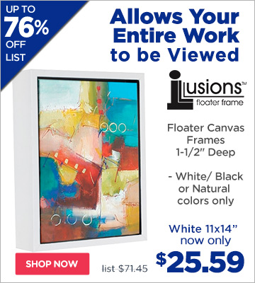 Illusions Floater Canvas Frames 1-1/2in Deep