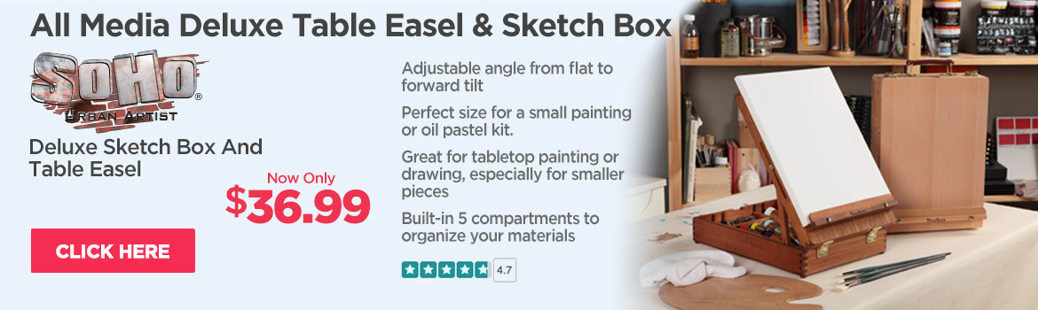 SoHo table easel and sketch box