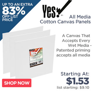 Yes! All Media Cotton Canvas Panels