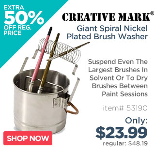 Giant Spiral Nickel Plated Brush Washer By Creative Mark