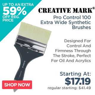 Creative Mark Pro Control 100 Extra Wide Synthetic Brushes