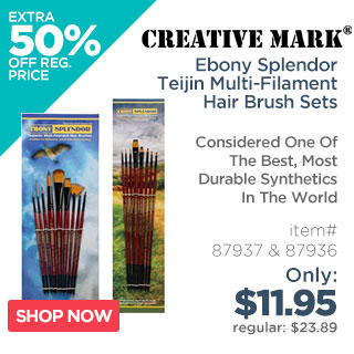 Ebony Splendor Teijin Multi-Filament Hair Brush Sets By Creative Mark