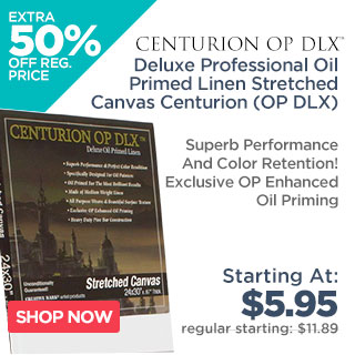 Deluxe Professional Oil Primed Linen Stretched Canvas Centurion (OP DLX)